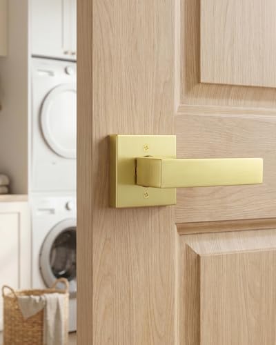 Gold Door Handle Interior Square Door Handle MS8012 NEW
