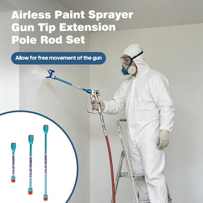 Airless Paint Sprayer Spray Gun Tip Extension Pole Rod Painting Wand