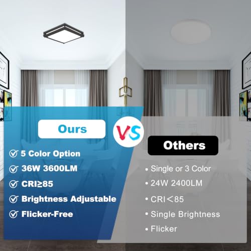 Square Modern Led Ceiling Light Fixture