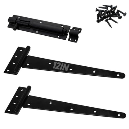 Heavy Duty Door Hinge and Sliding Latch kit