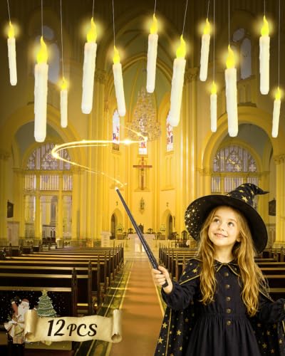 Flameless Floating Candles with Wand