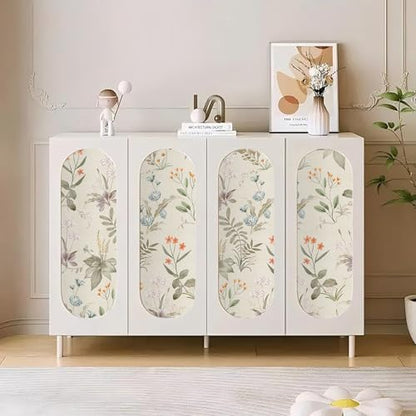 Peel and Stick Wallpaper Black Floral Self Adhesive Vinyl Wallpaper Waterproof Vintage Decor Wallcovering for Bedroom