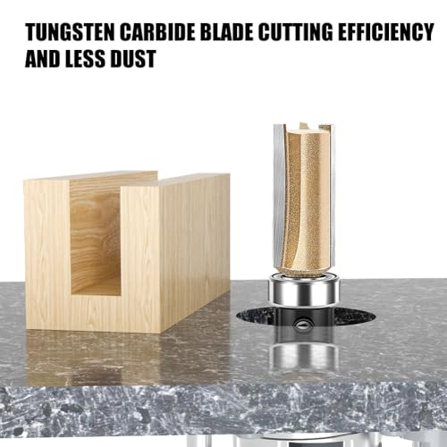 3 Flute Bottom Bearing Flush Trim Router Bit Set 1