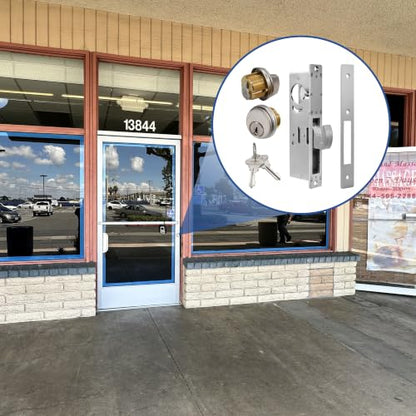Storefront Door Lock Commercial Mortise Deadbolt