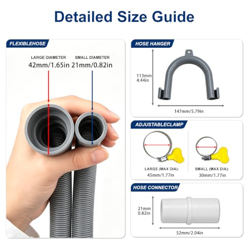 Washing Machine Drain Hose Extension Kit