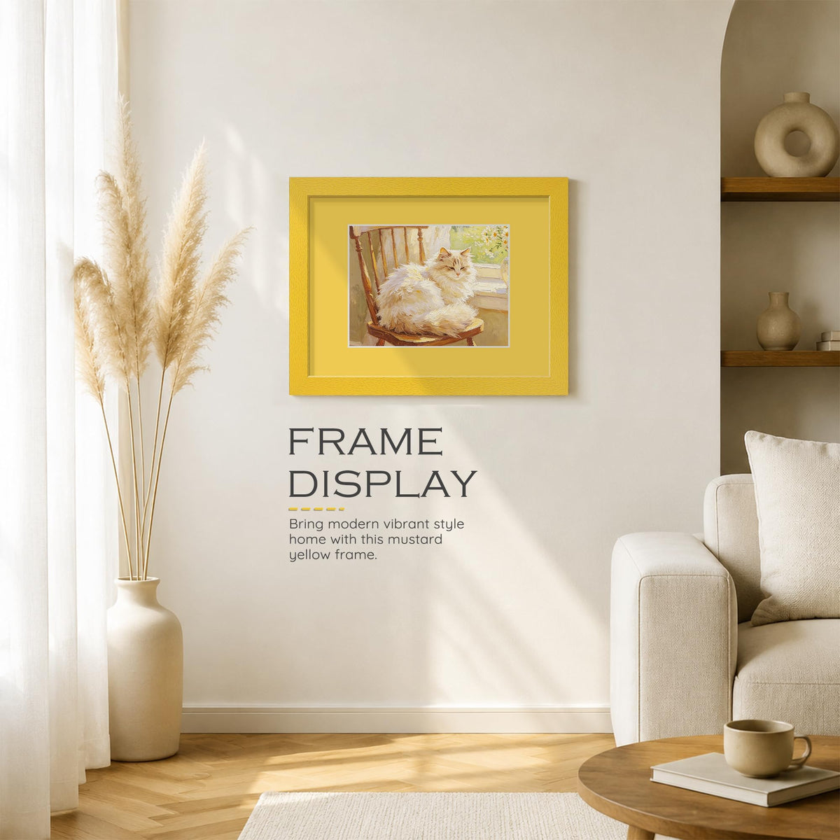 12x16 Mustard Yellow Frame (Mustard Yellow Frame Yellow Mat / 12x16)