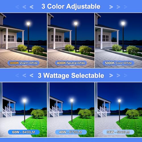 LED Post Top Light Post Lights Fixture with Photocell