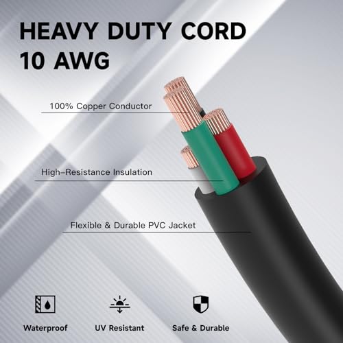 30 Amp Generator Extension Cord 4 Prong