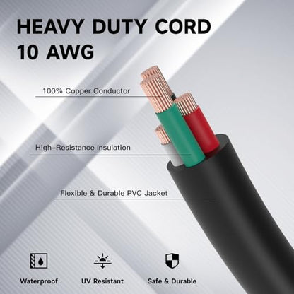 30 Amp Generator Extension Cord 4 Prong