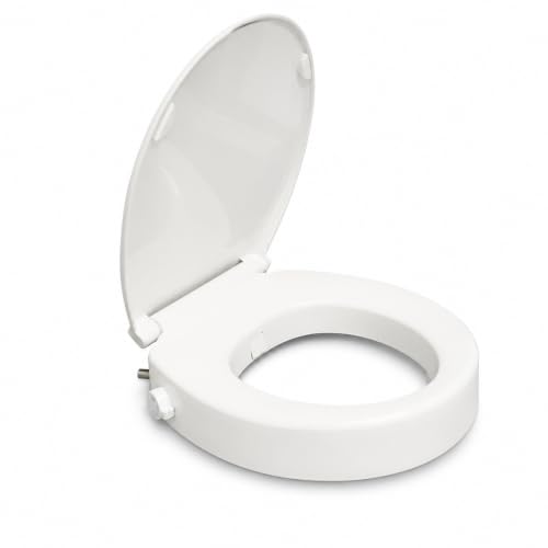 Raised Toilet Seat with Bidet for Seniors