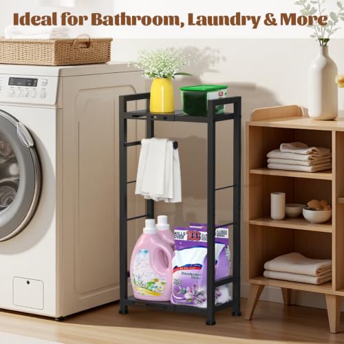 Toilet Paper Holder Stand with Shelf