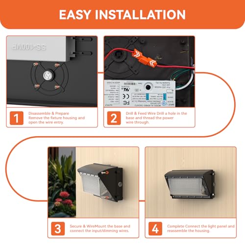 120W LED Wall Pack Light with Dusk