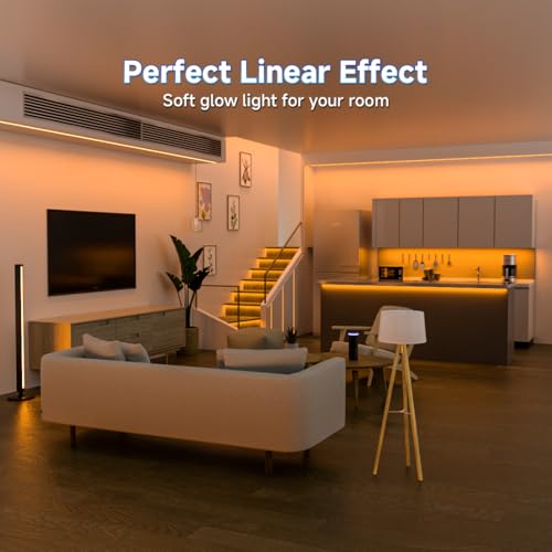 FCOB 5V USB Powered Orange Color COB LED Strip Lights for TV (Orange / 6.56FT)