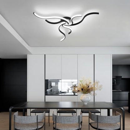 Modern Dimmable Ceiling Light LED Acrylic Flush Mount Ceiling Light with Remote