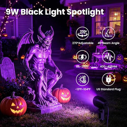 Black Light Outdoor Spotlight