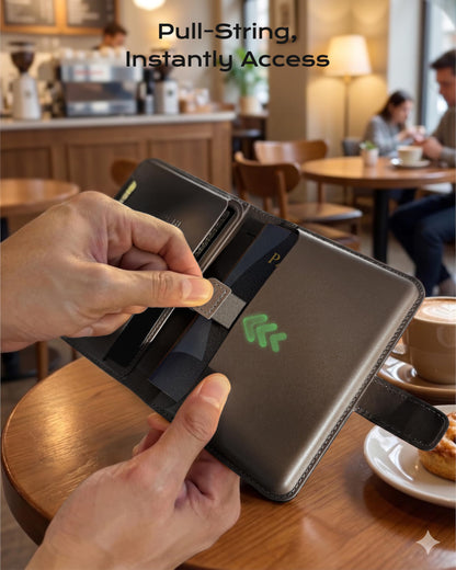 Passport Holder with AirTag (Coffee Brown)