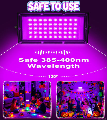 50w 4 Pack Black Light