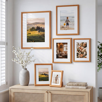 12x16 Picture Frame (Natural Solid Cherry / 12x16-1P)