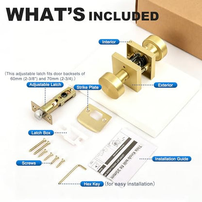 Interior Privacy Door Knob (Matte Gold)
