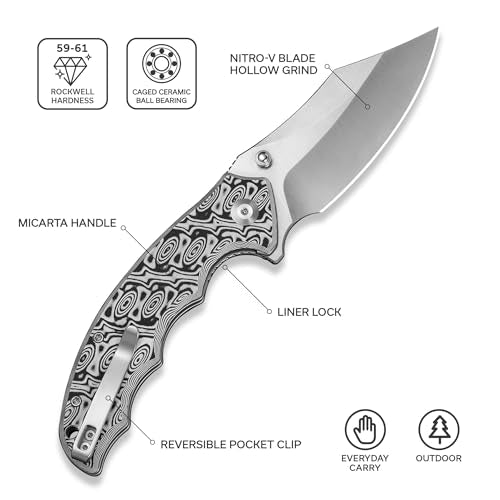 Pentad Pocket Knife (Black / White)