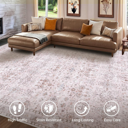 4x6 Area Rugs (Pink / 4' x 6' (Rectangular))