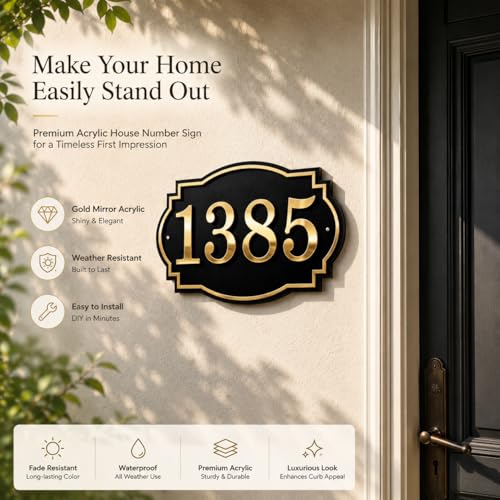 Acrylic Address Numbers Kit