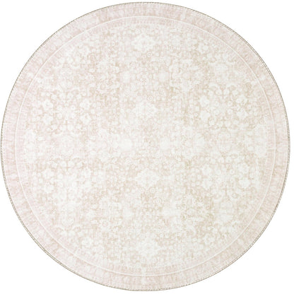 Round Rug 4ft (Cream / 4' (Round))