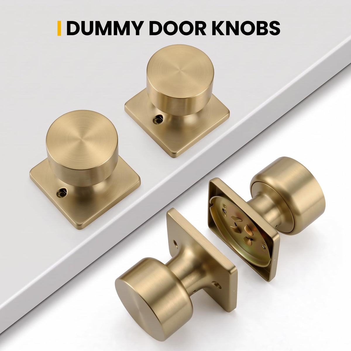 Champagne Bronze Dummy Door Knobs (Champagne Bronze)