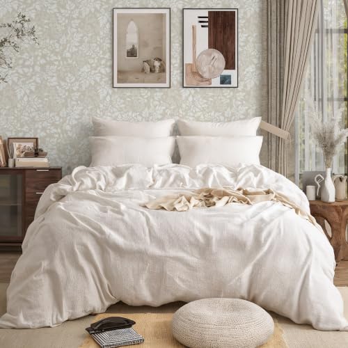 Sage Green Leaf Peel and Stick Wallpaper Beige Wildflower