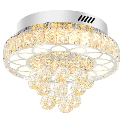 Flush Mount Crystal Chandelier