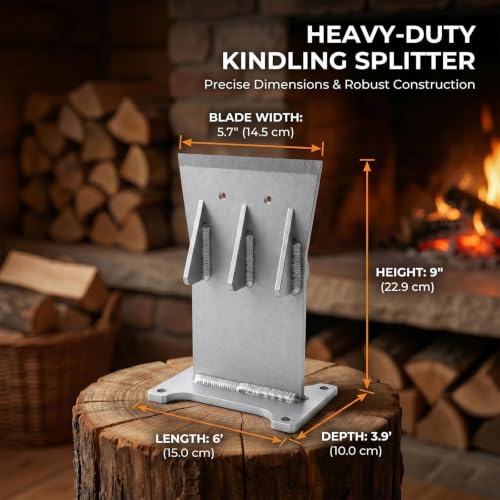 Heavy Duty Manual Kindling Splitter with Bolt