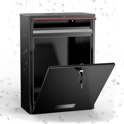 Wall Mounted Locking Mailbox for Outside
