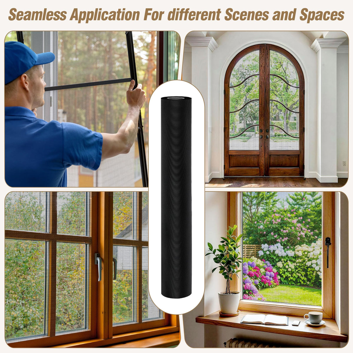 304 Stainless Steel Window Screen (48"x50' / Ultra HD)