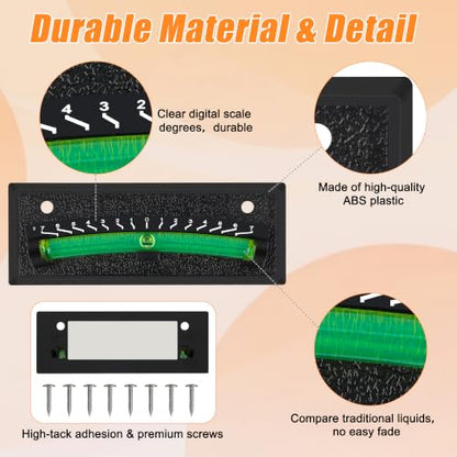 4Pack Black RV Level Bubble Self