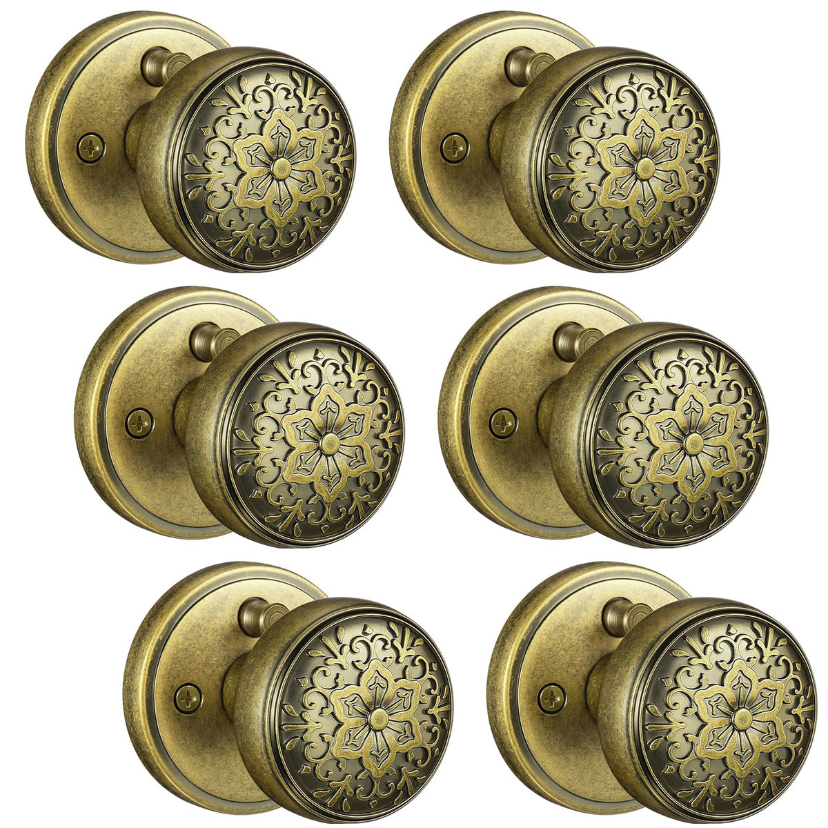 Aged Brass Door Knobs (Aged Brass)
