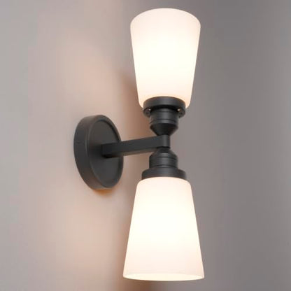 Milk Glass wall Sconce