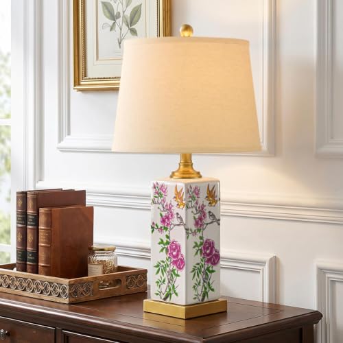 24.5" Vintage Ceramic Table Lamp Single