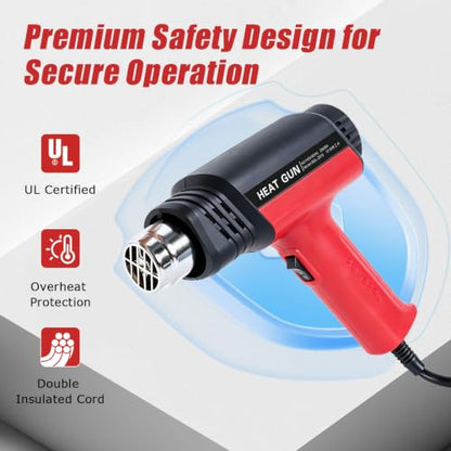 Heat Gun Kit with Heat Shrink PCS Solder Seal Wire Connectors