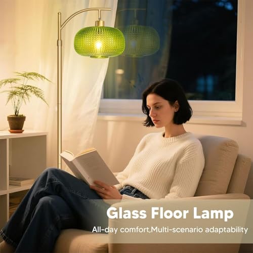 Glass Floor Lamp for Living Room