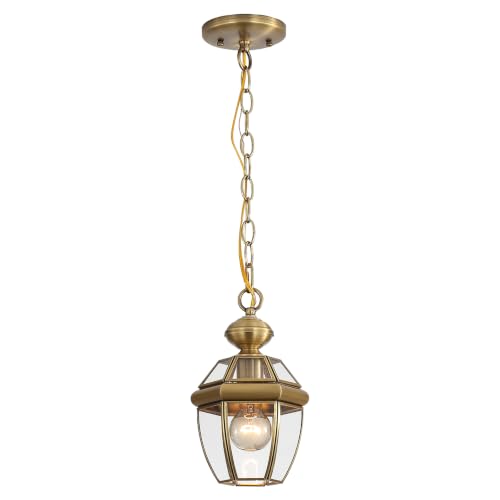 Solid Brass Outdoor Pendant Light Fixture
