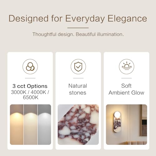 Natural Stone Wall Sconce