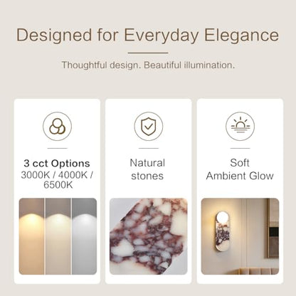Natural Stone Wall Sconce