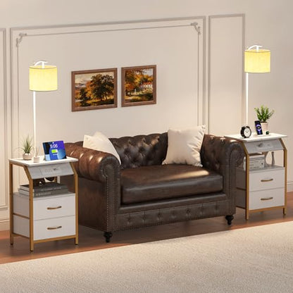 End Table with Floor Lamp