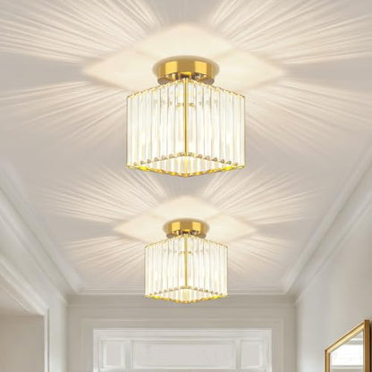 2 Pack Crystal Ceiling Light Fixtures