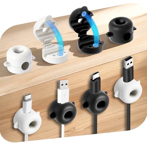 8 Pack Magnetic Cable Management Clips for Home Office Desk