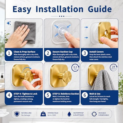 Suction Cup Hooks for Shower