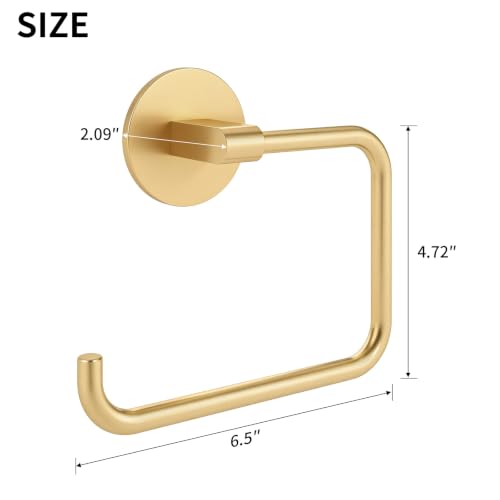 Hand Towel Holder Adhesive Gold (Gold)