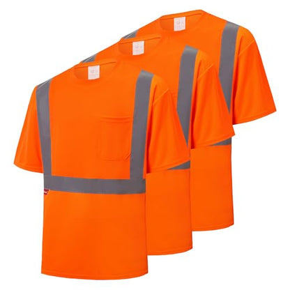 Hi Vis Short Sleeve Safety Shirts