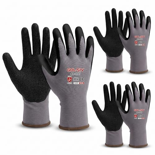 Work Gloves Nitrile Foam Coated 12 Pairs