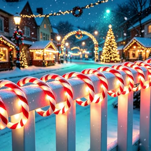 Christmas Candy Cane Lights Outdoor